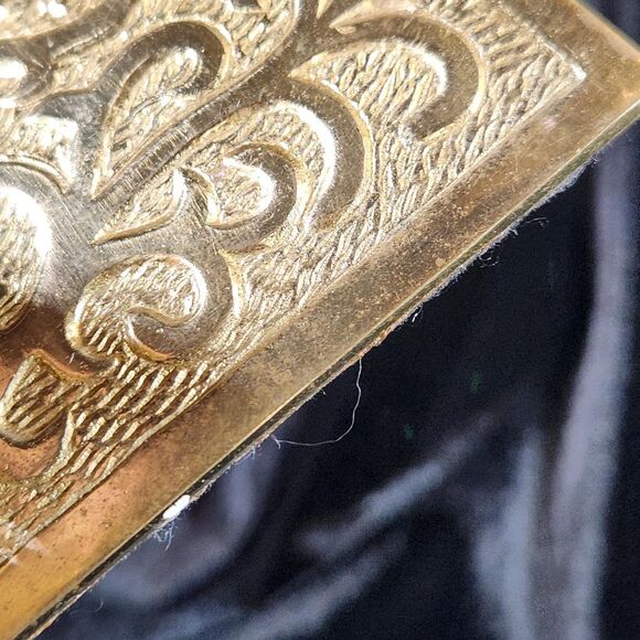 Brass Owl Bookends Set Figural Figurine w Book Holder Lip Ornate Vintage Korea - Picture 10 of 12